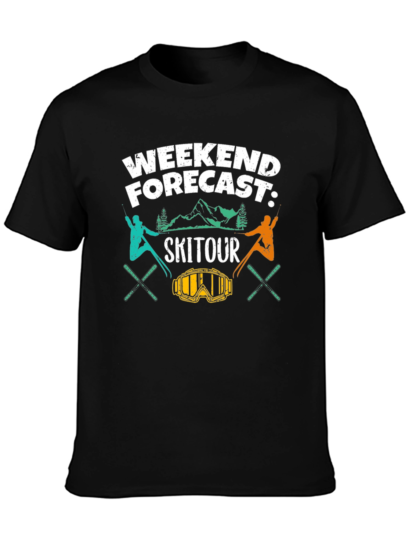 Ski Tour Weekend Forecast Graphic Tee