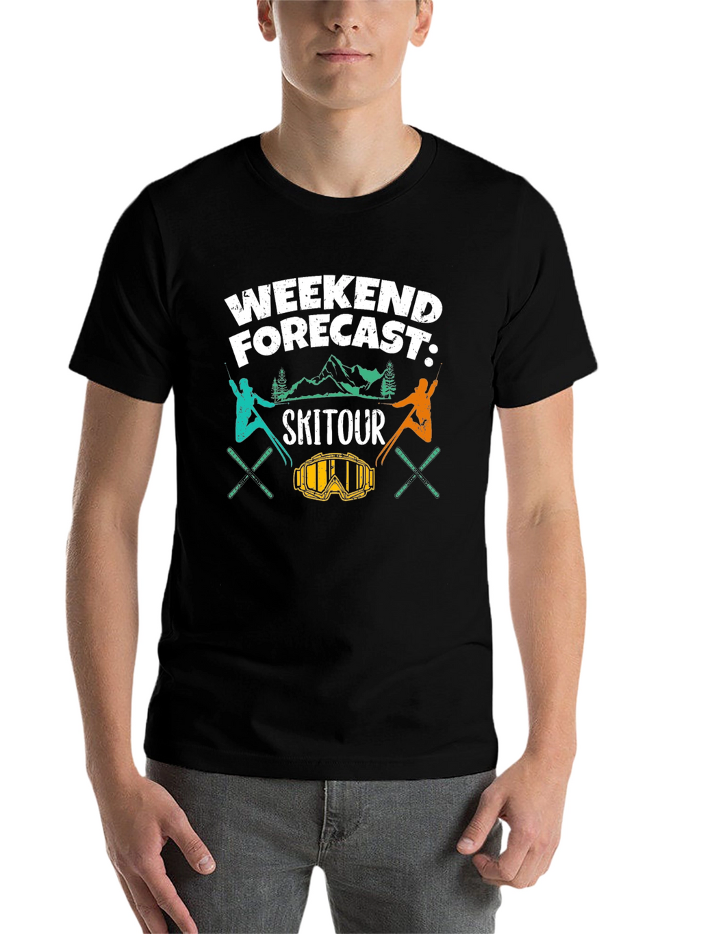 Ski Tour Weekend Forecast Graphic Tee