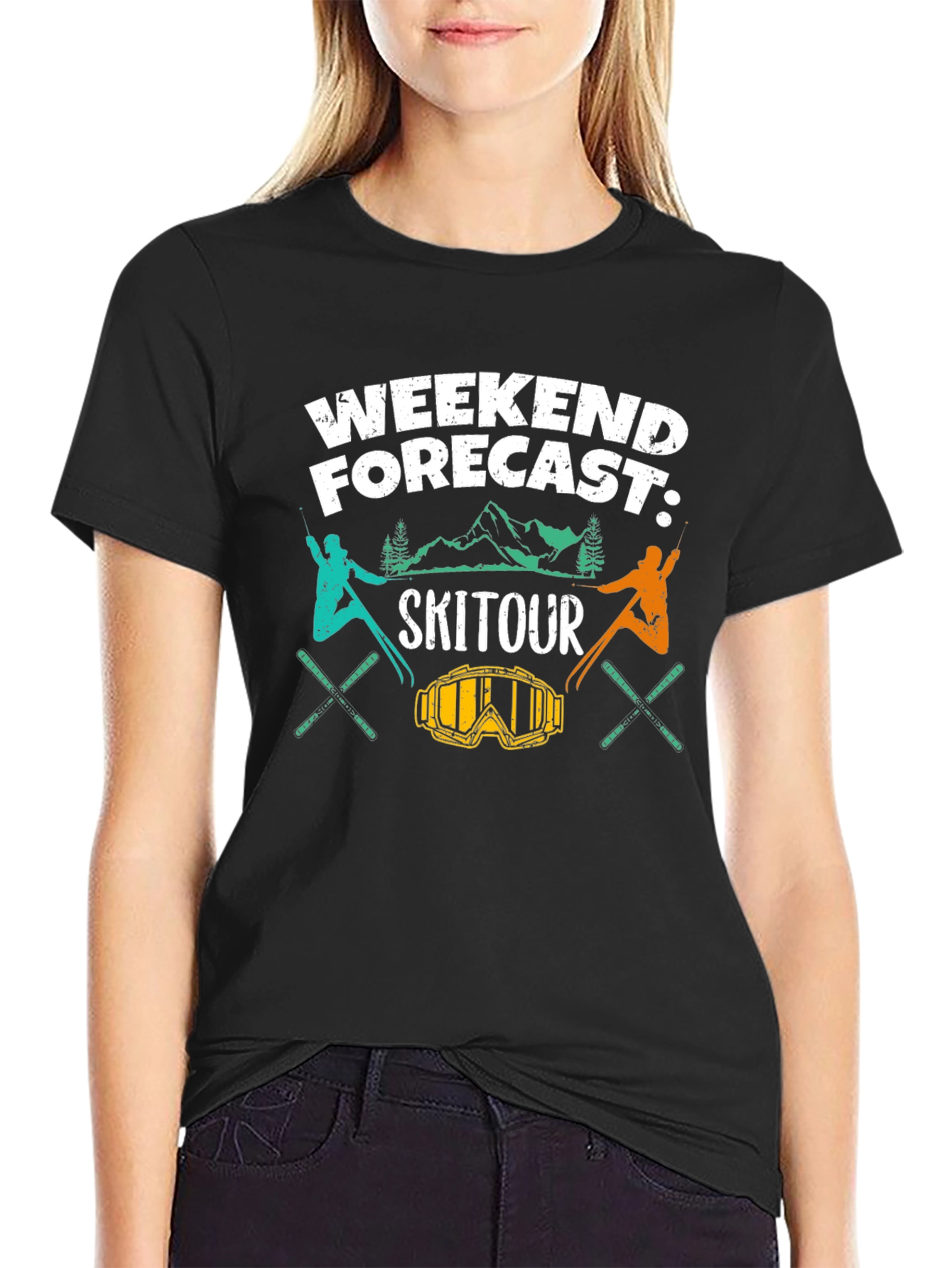Ski Tour Weekend Forecast Graphic Tee