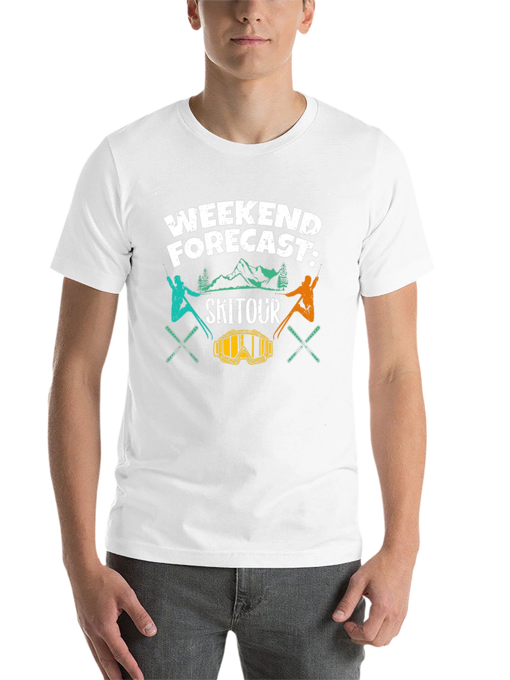 Ski Tour Weekend Forecast Graphic Tee
