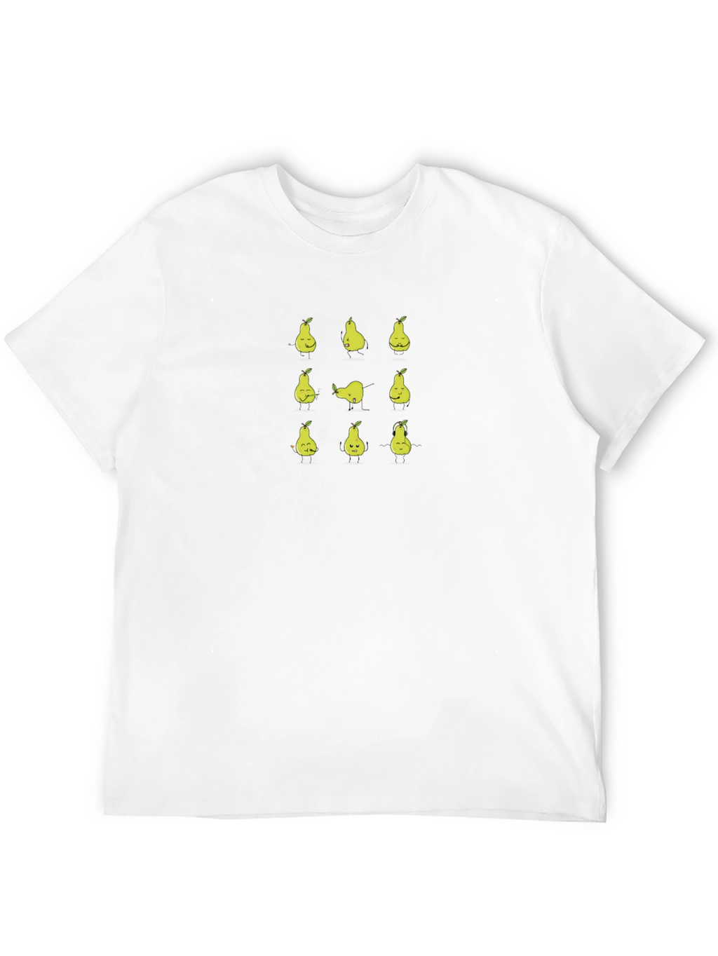 Funny Pear Yoga T-Shirt - Black Graphic Tee