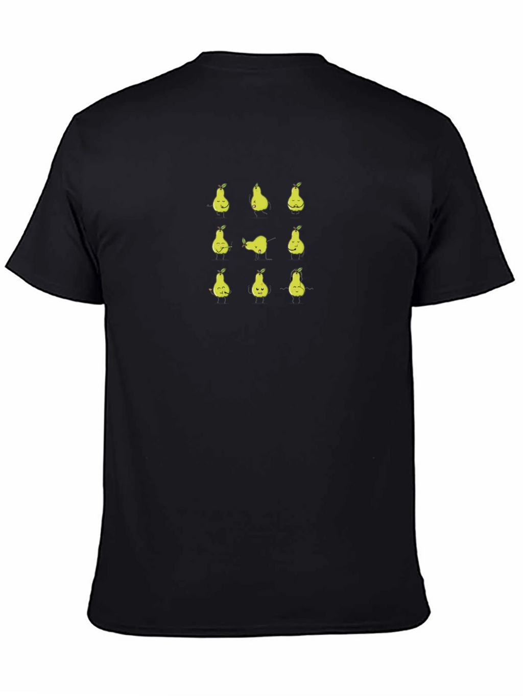 Funny Pear Yoga T-Shirt - Black Graphic Tee