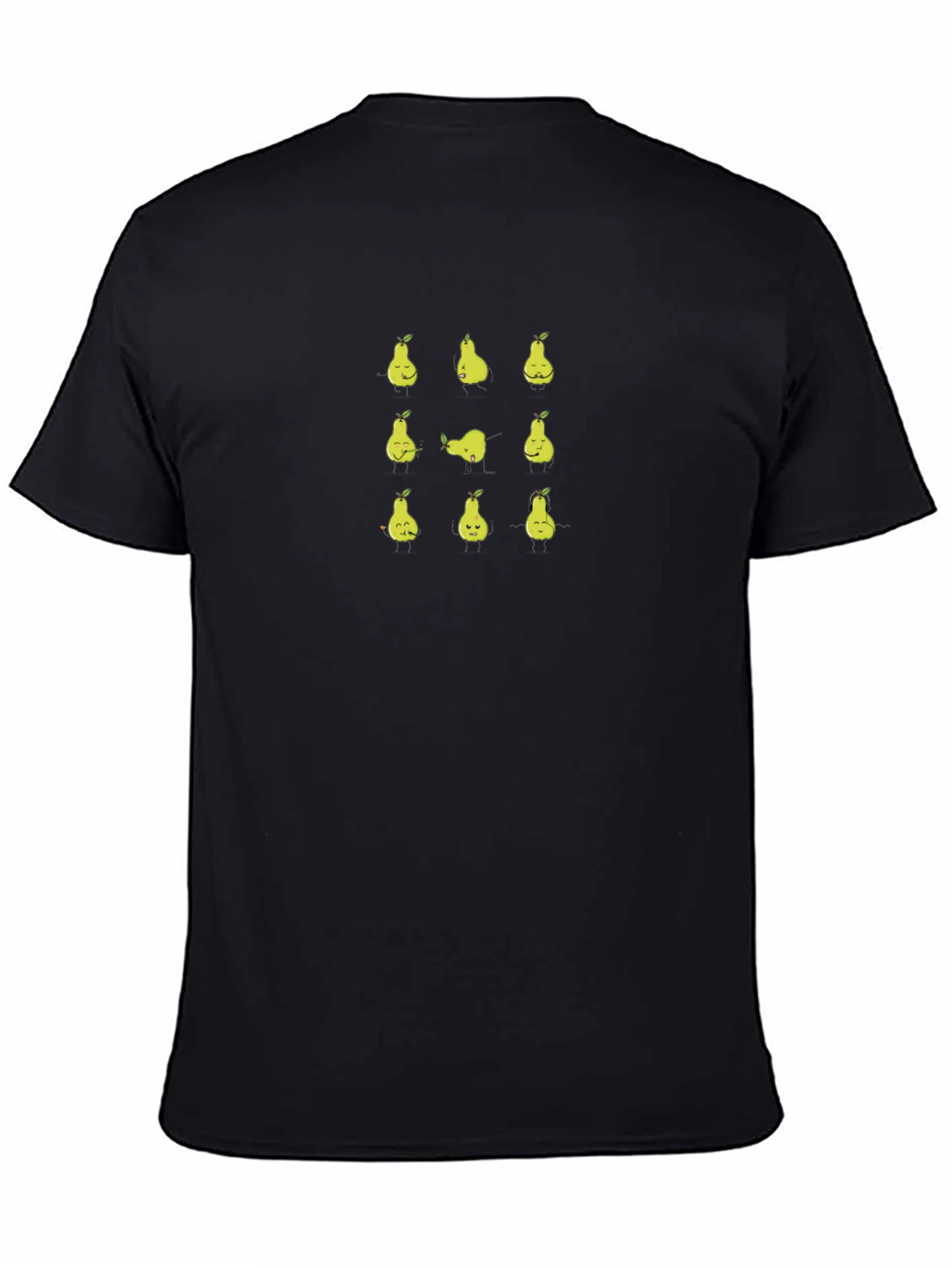 Funny Pear Yoga T-Shirt - Black Graphic Tee