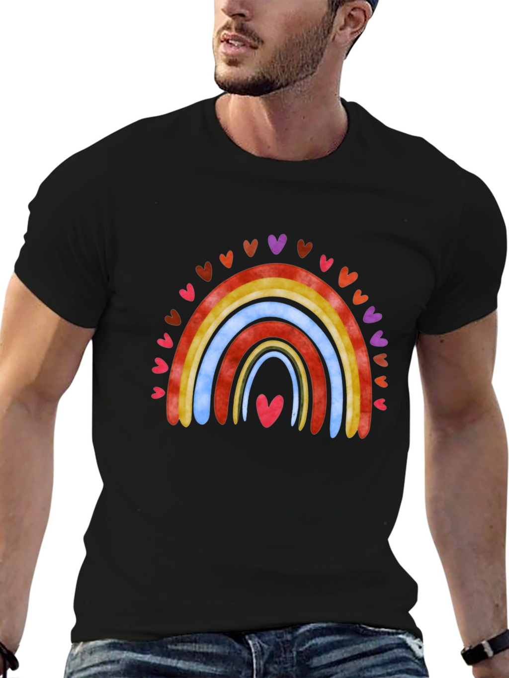 Rainbow Hearts T-Shirt