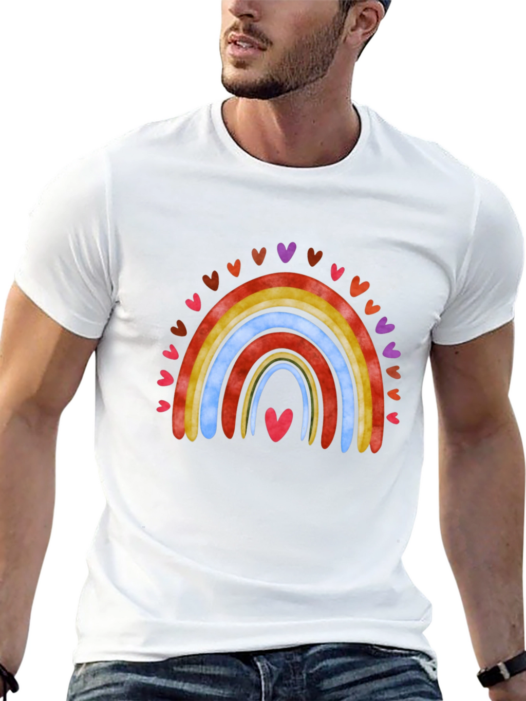 Rainbow Hearts T-Shirt