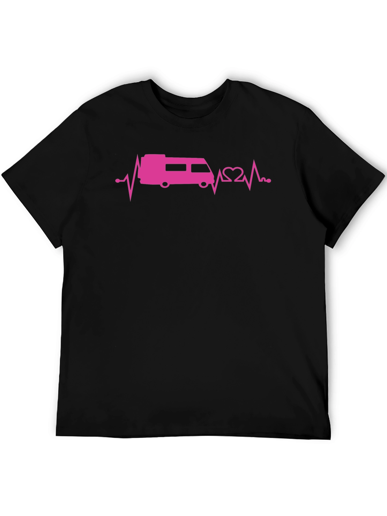 RV Heartbeat T-Shirt - Black Graphic Tee