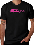 RV Heartbeat T-Shirt - Black Graphic Tee