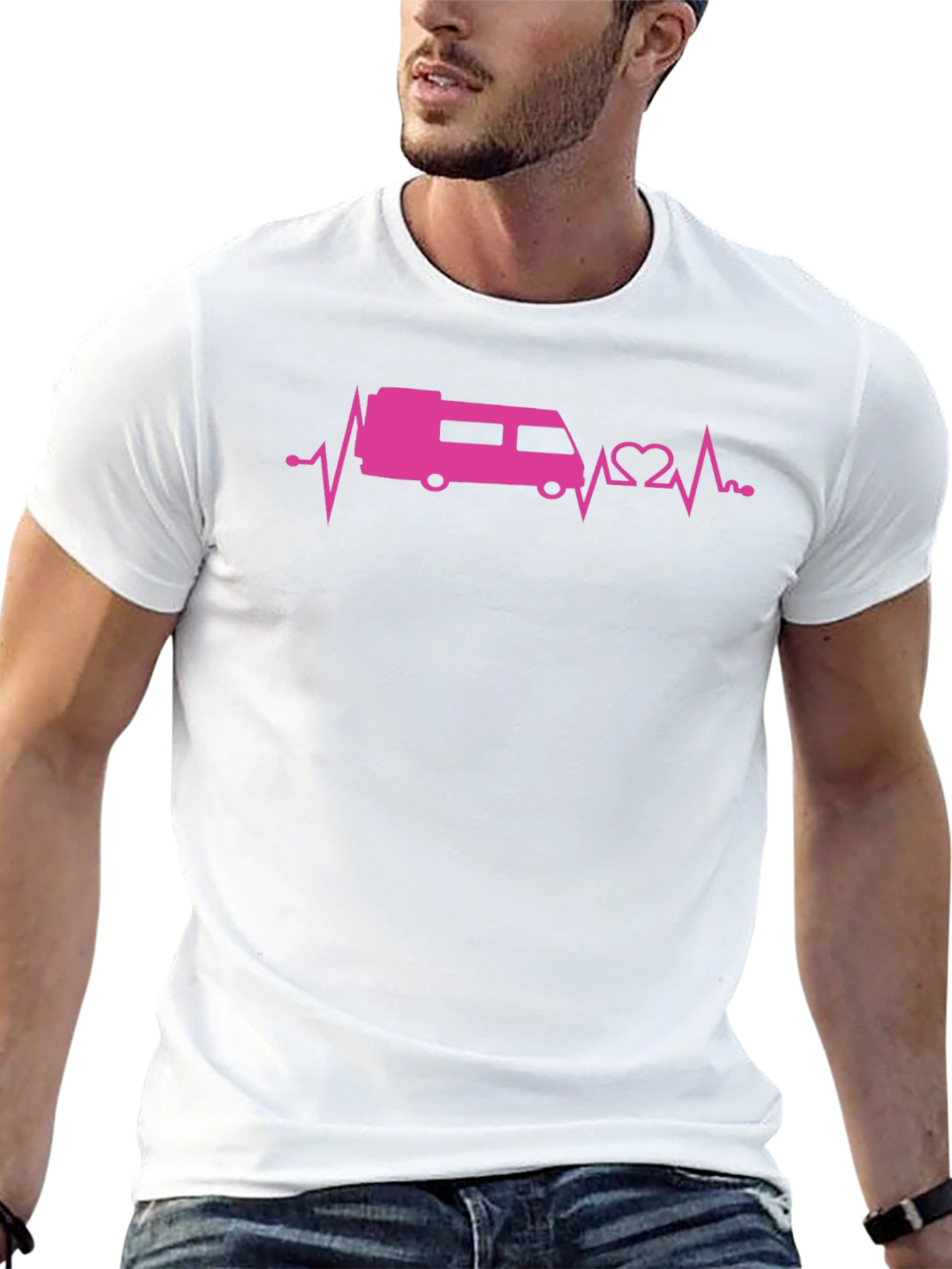 RV Heartbeat T-Shirt - Black Graphic Tee
