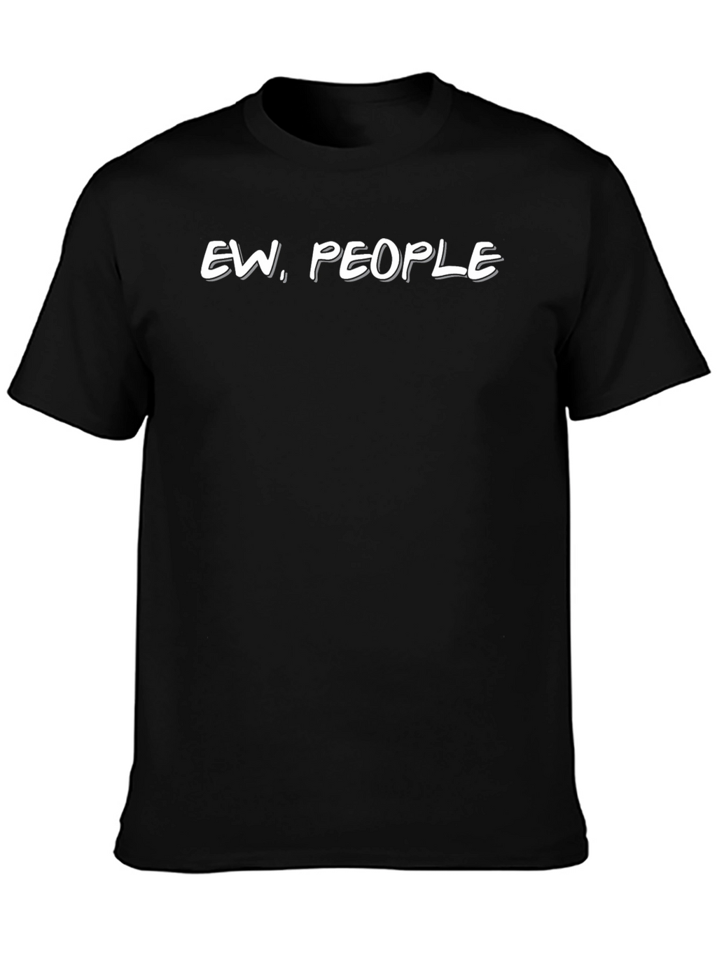 Ew People Graphic T-Shirt - Black Cotton Tee