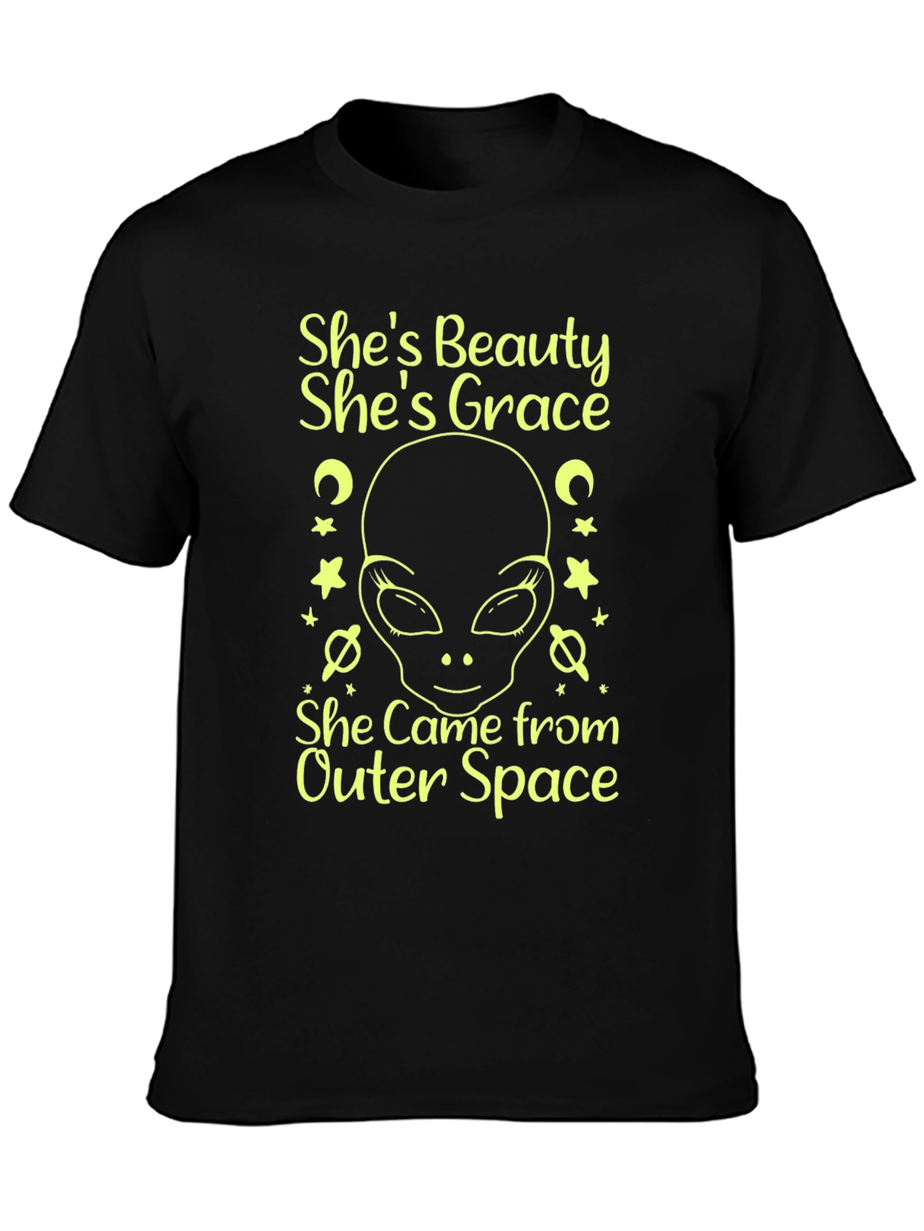 Alien Shes Beauty Shes Grace Graphic Tee