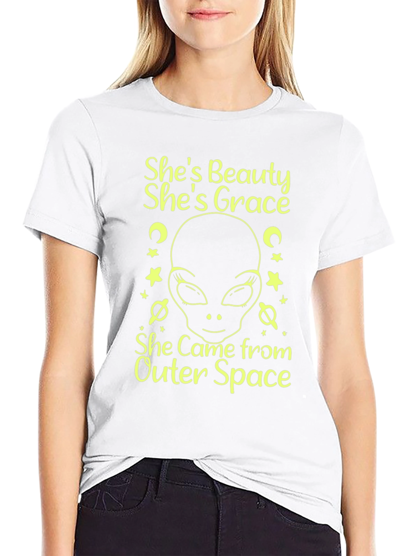 Alien Shes Beauty Shes Grace Graphic Tee