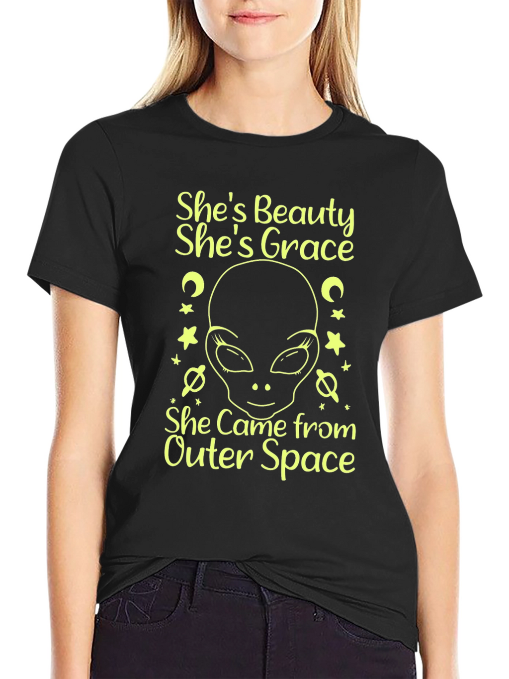 Alien Shes Beauty Shes Grace Graphic Tee