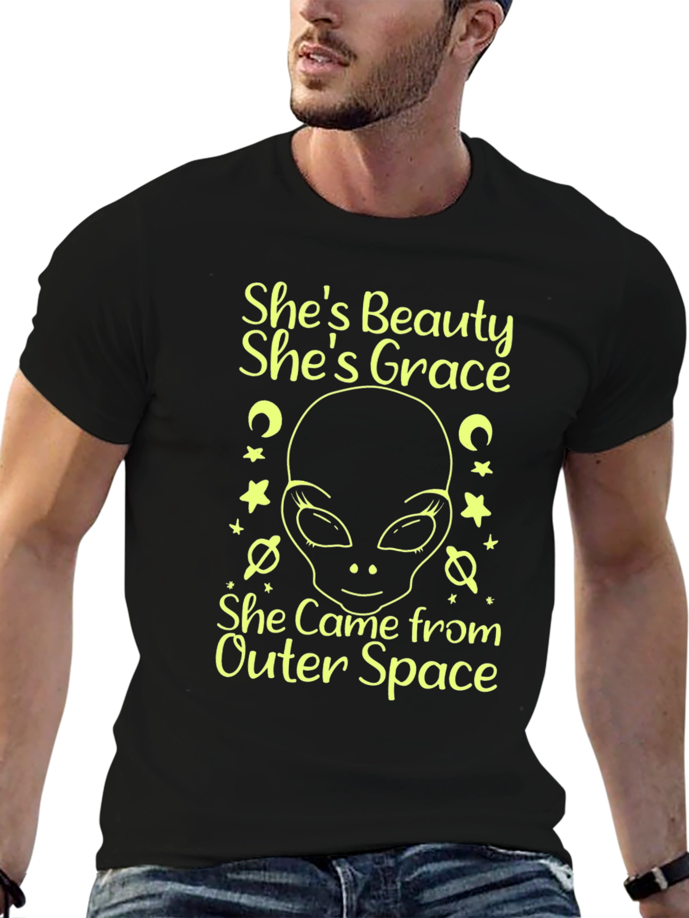 Alien Shes Beauty Shes Grace Graphic Tee