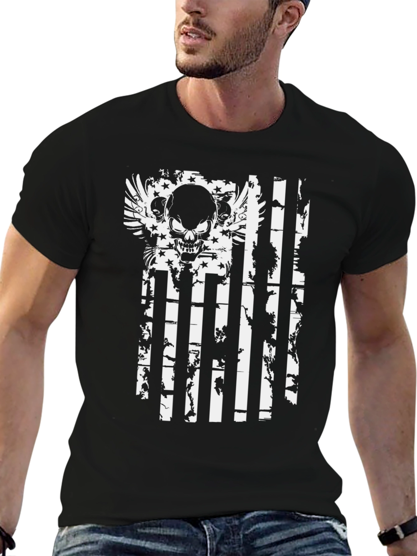 Skull Flag Graphic T-Shirt