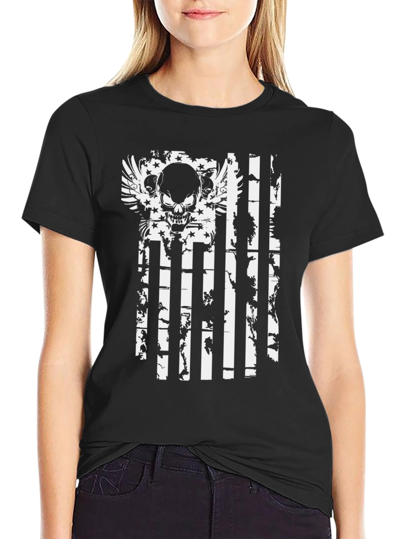 Skull Flag Graphic T-Shirt