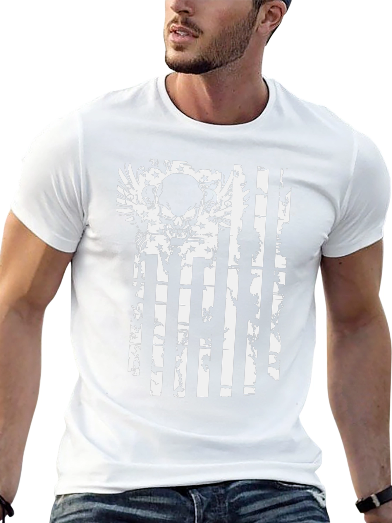 Skull Flag Graphic T-Shirt