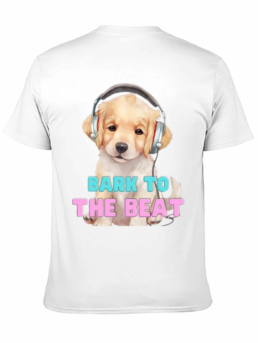 Dog with Headphones Bark to the Beat T-Shirt