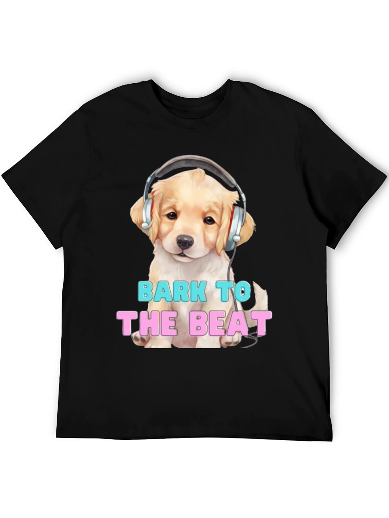 Dog with Headphones Bark to the Beat T-Shirt