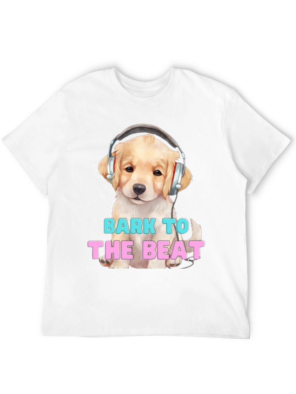 Dog with Headphones Bark to the Beat T-Shirt