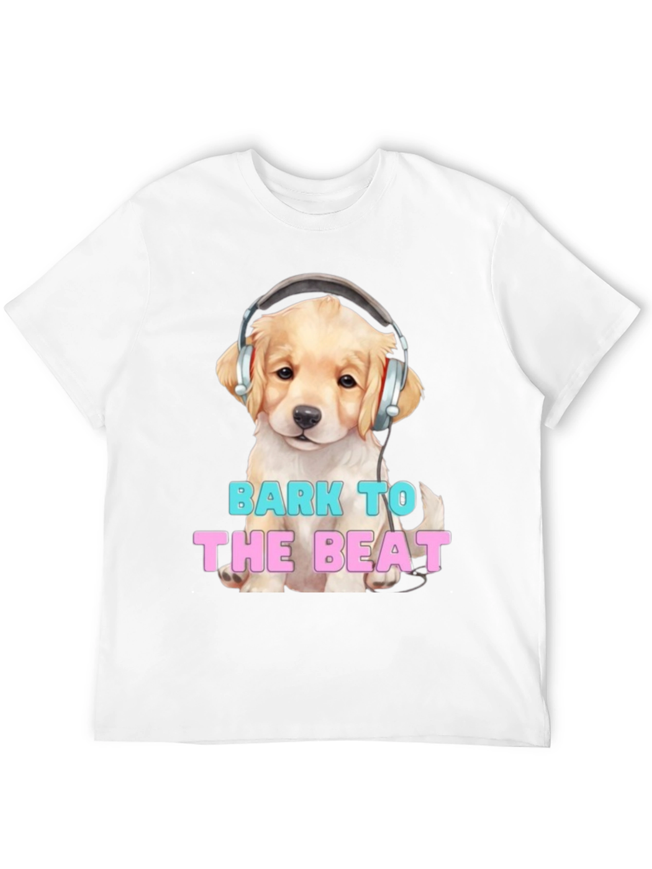 Dog with Headphones Bark to the Beat T-Shirt