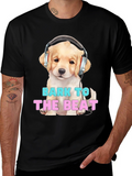 Dog with Headphones Bark to the Beat T-Shirt