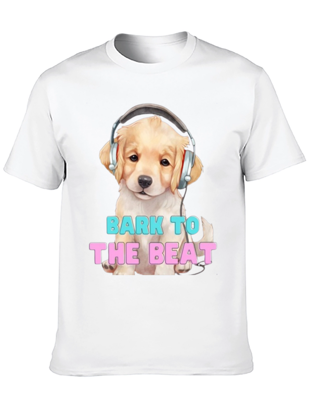 Dog with Headphones Bark to the Beat T-Shirt