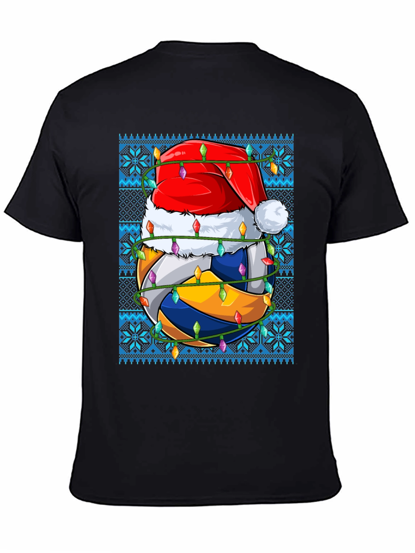 Volleyball Christmas T-Shirt Ugly Sweater Style