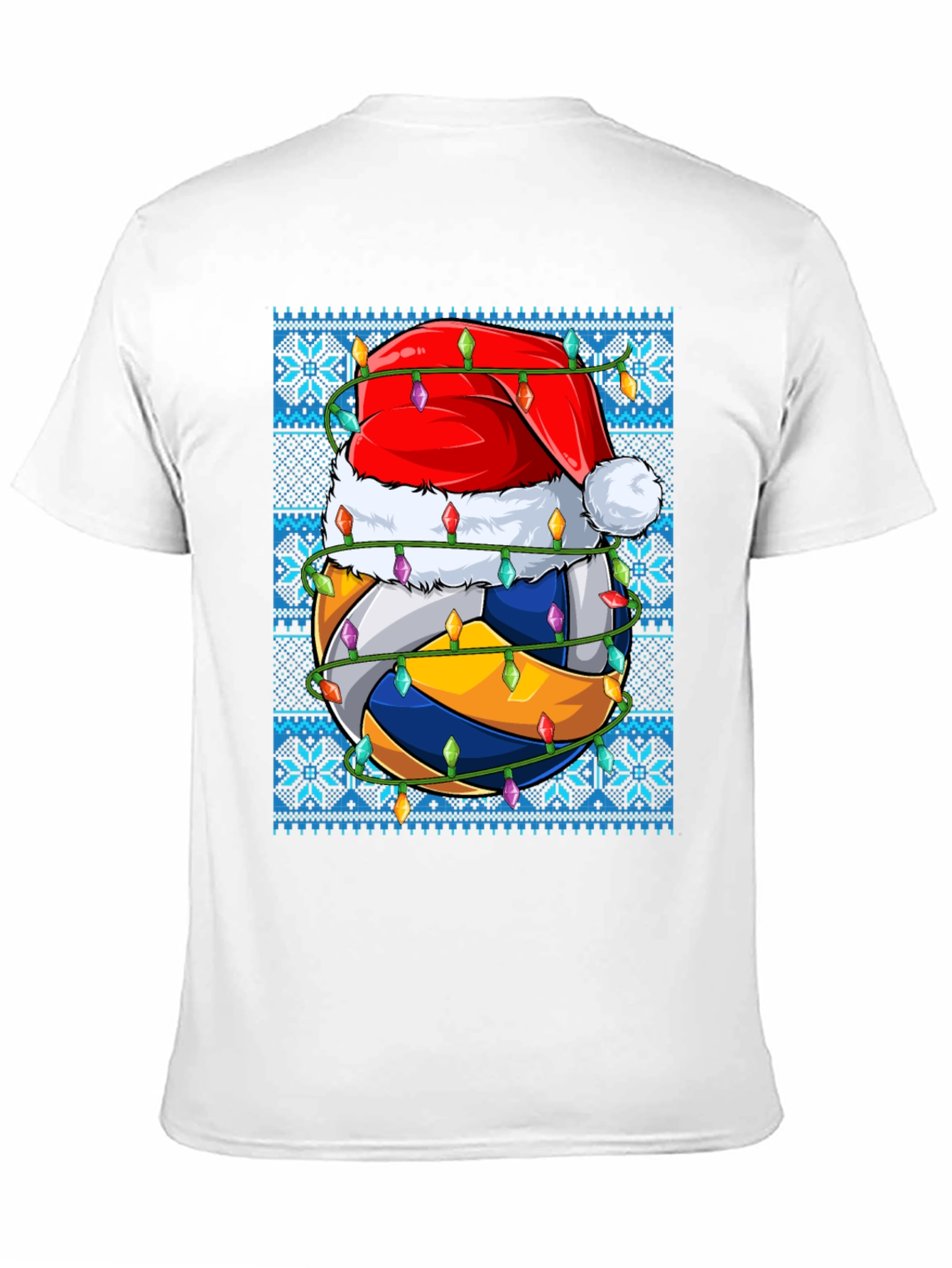 Volleyball Christmas T-Shirt Ugly Sweater Style
