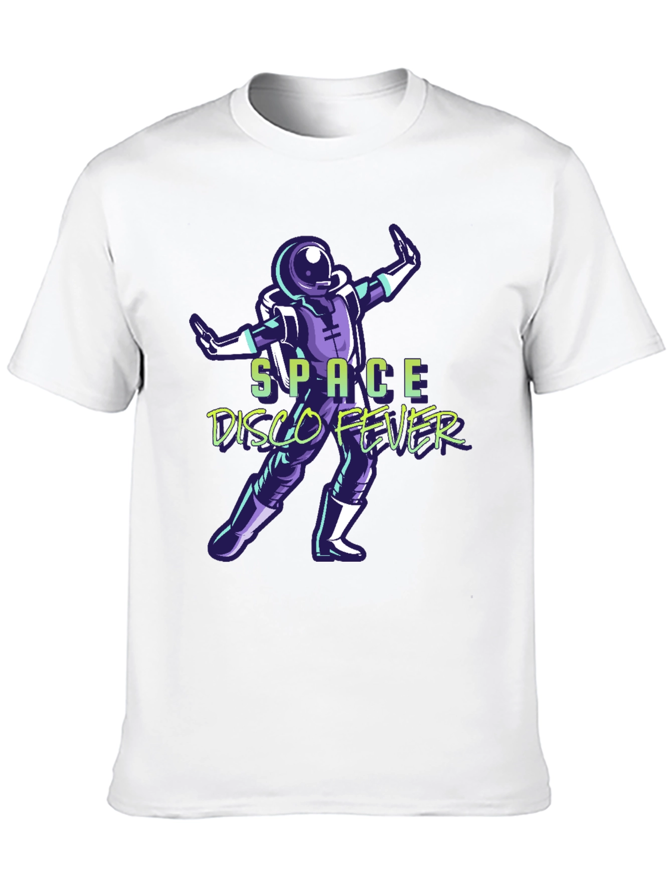 Space Disco Fever T-Shirt - Retro Astronaut Design