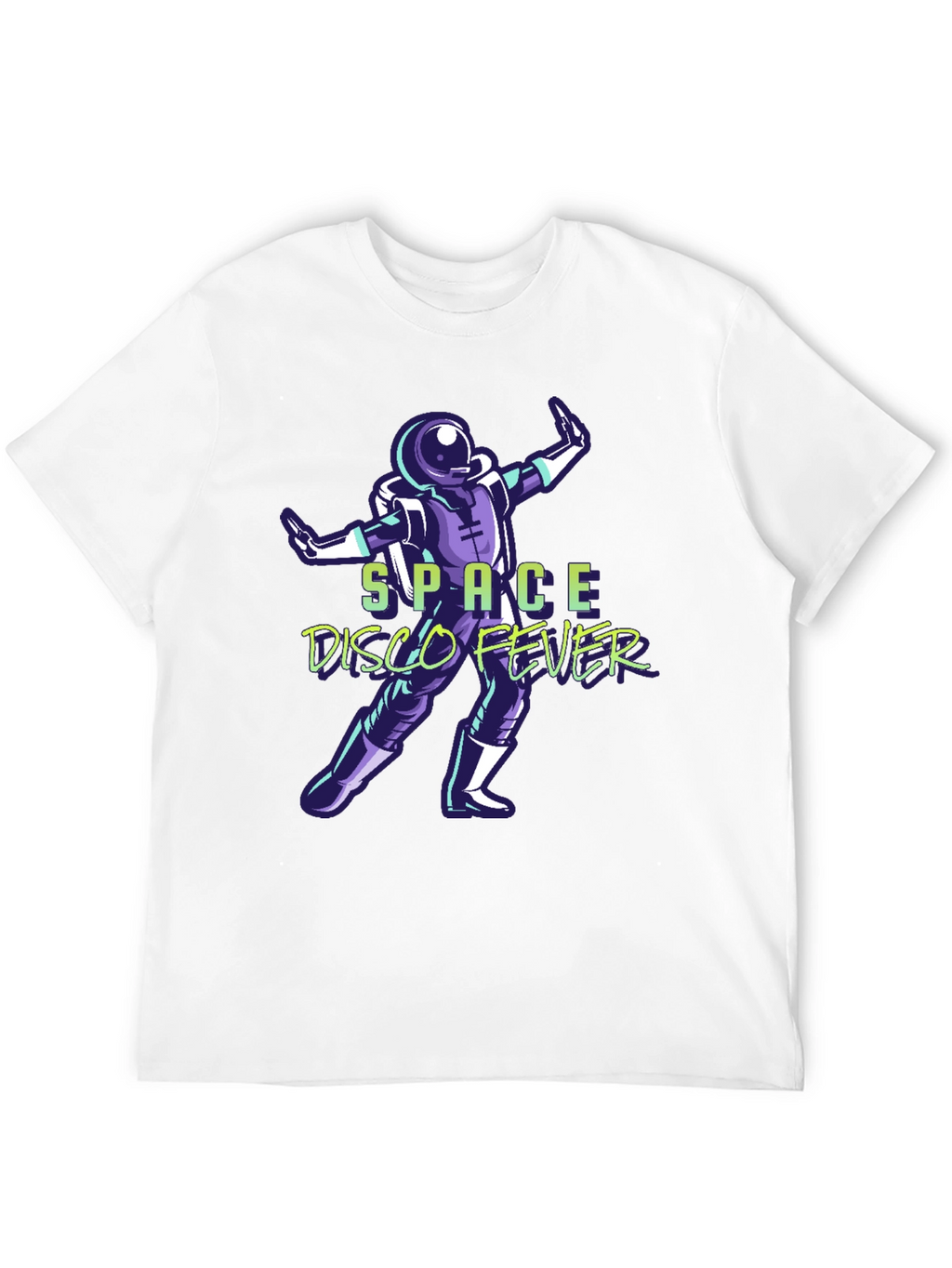 Space Disco Fever T-Shirt - Retro Astronaut Design