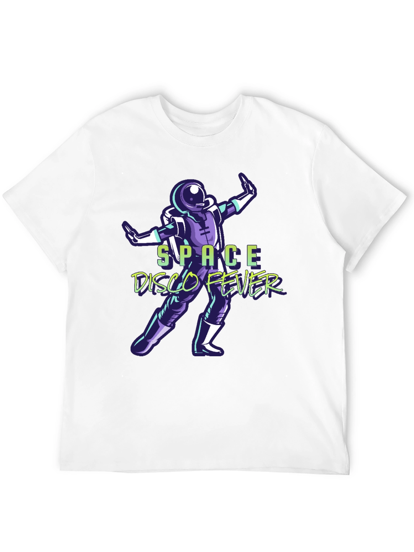 Space Disco Fever T-Shirt - Retro Astronaut Design