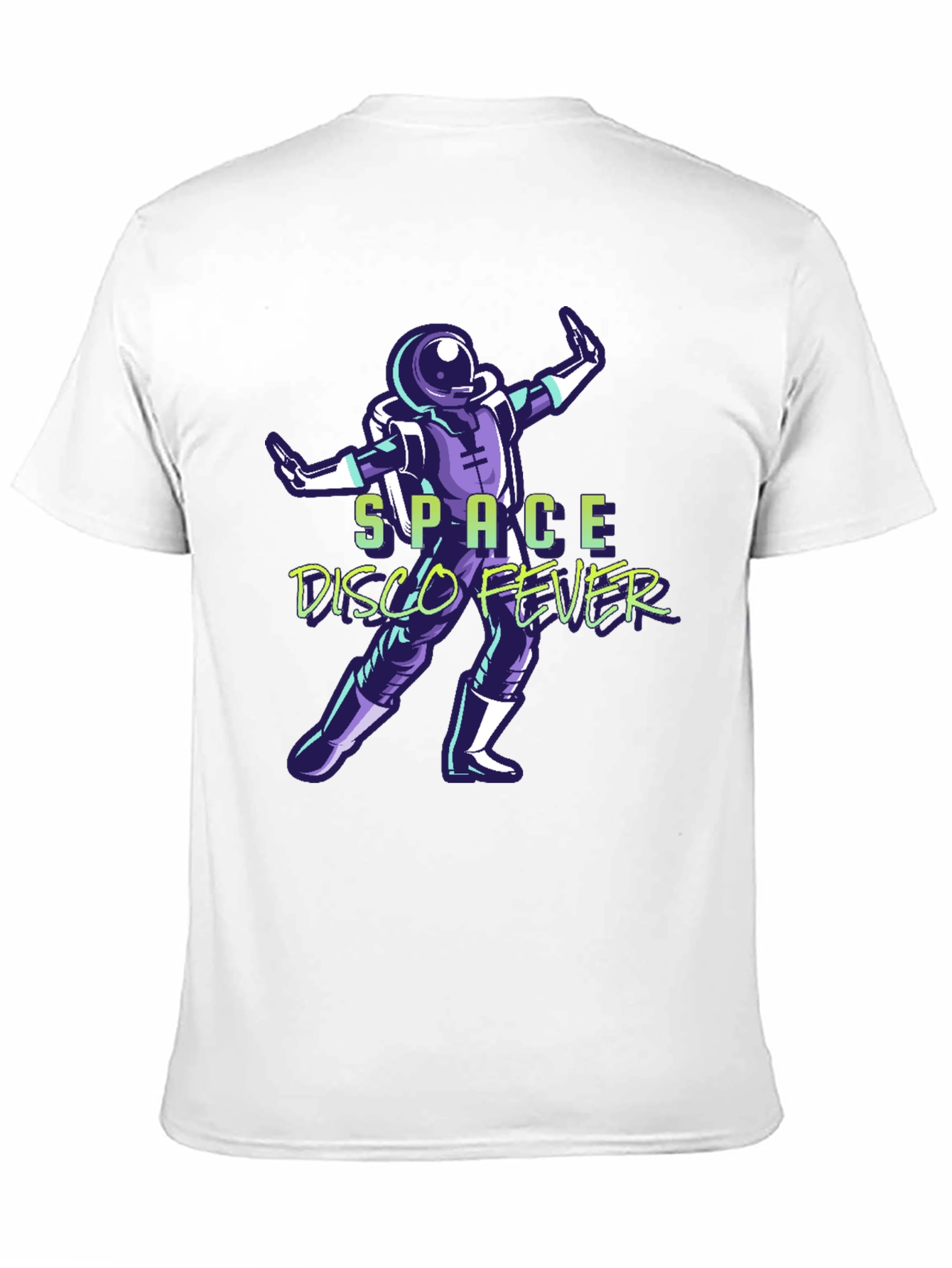 Space Disco Fever T-Shirt - Retro Astronaut Design