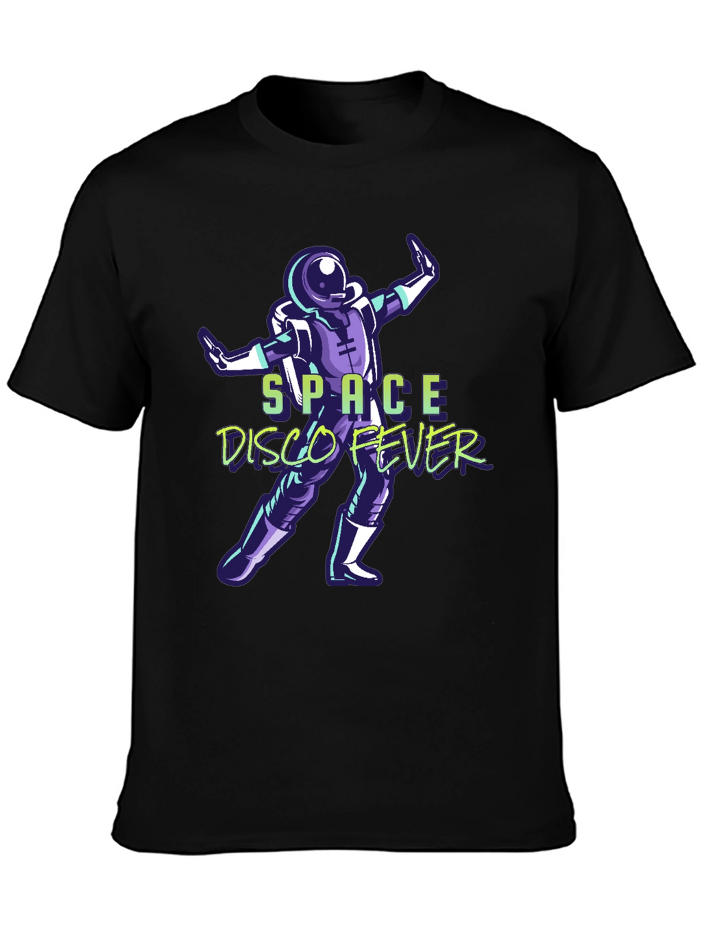 Space Disco Fever T-Shirt - Retro Astronaut Design