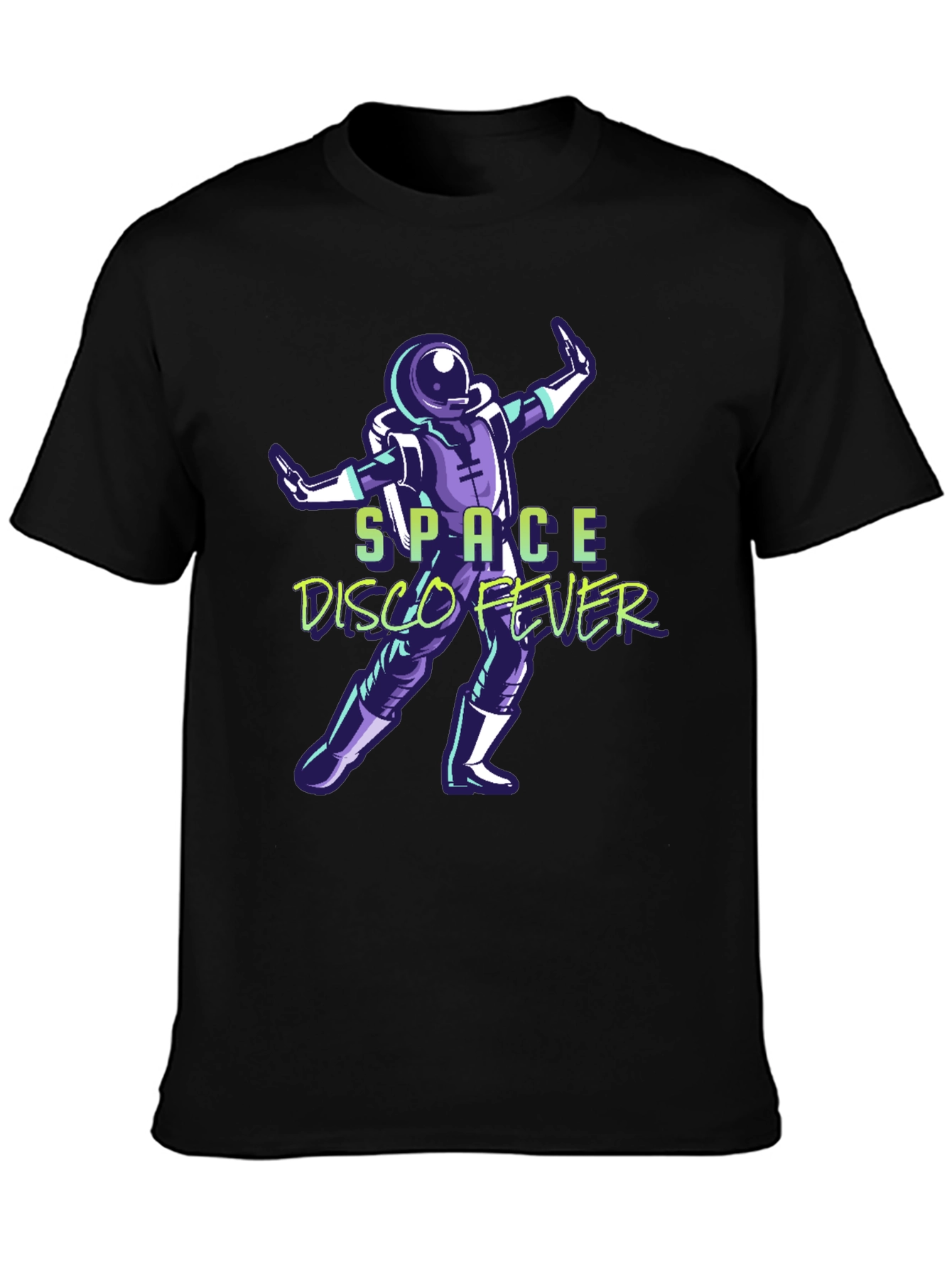 Space Disco Fever T-Shirt - Retro Astronaut Design