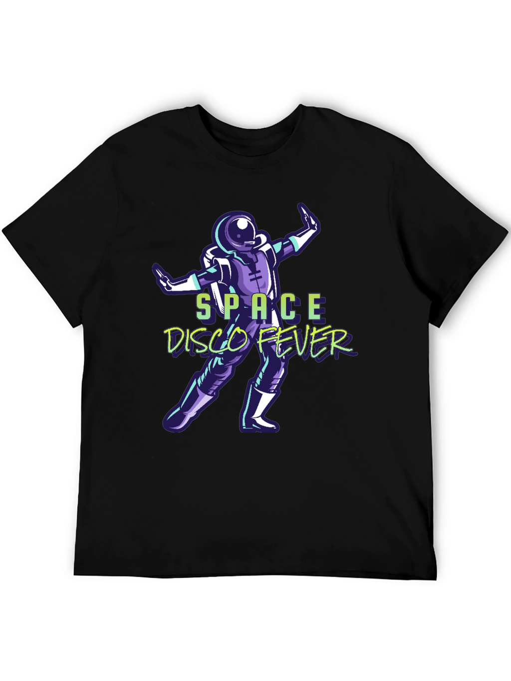 Space Disco Fever T-Shirt - Retro Astronaut Design