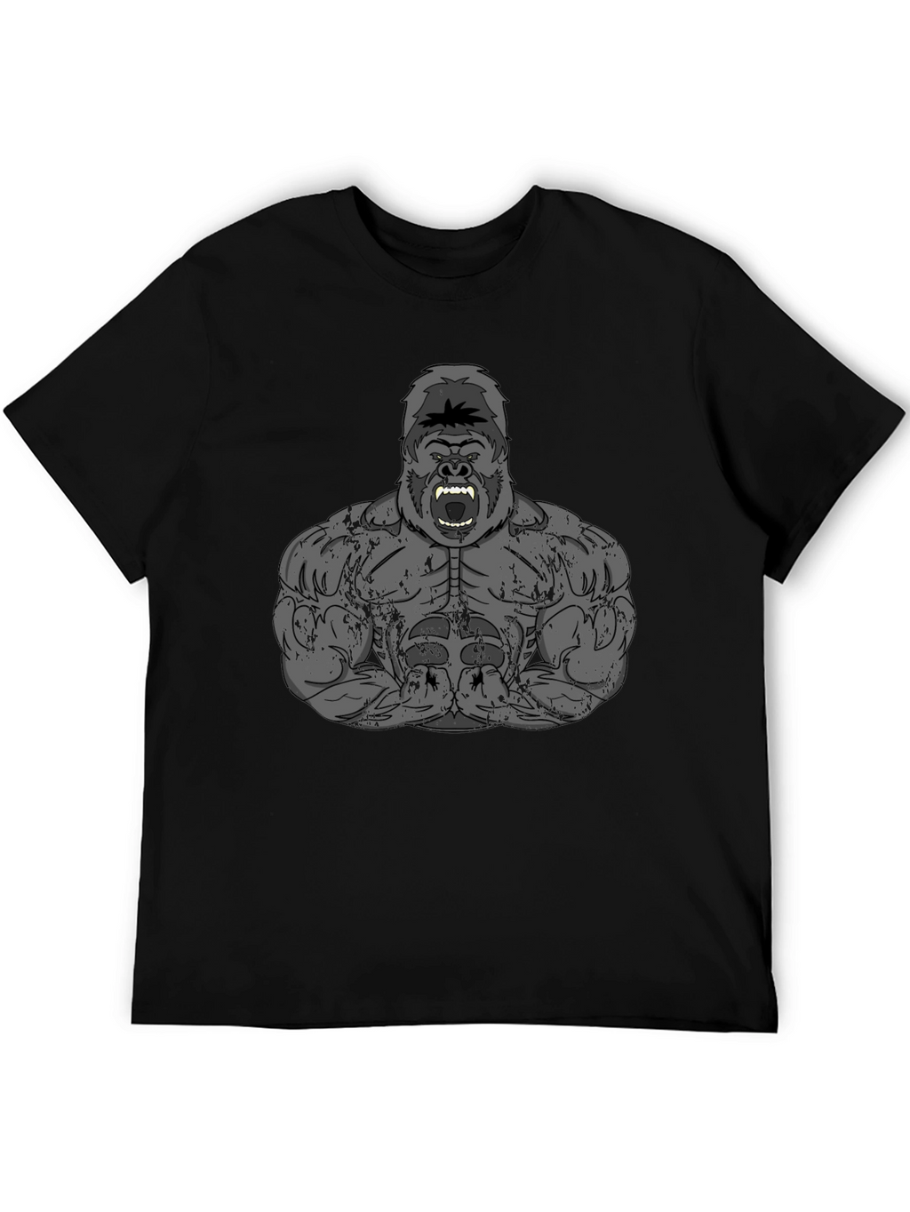 Gorilla Gym T-Shirt - Black Graphic Tee