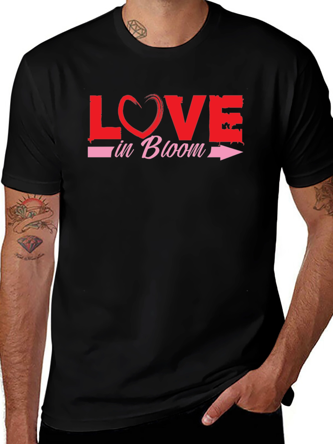 Love in Bloom Graphic T-Shirt - Valentines Day Tee