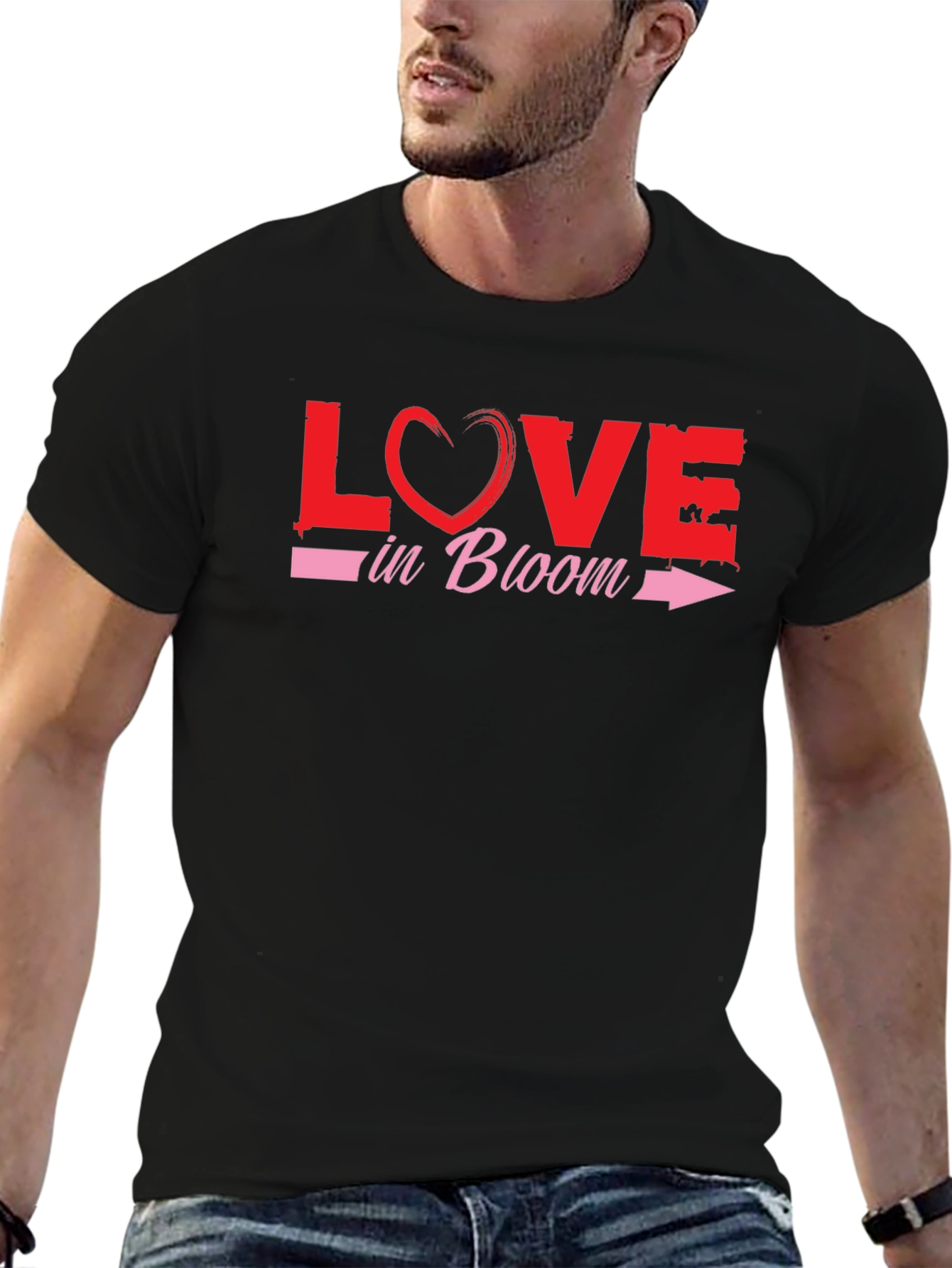 Love in Bloom Graphic T-Shirt - Valentines Day Tee
