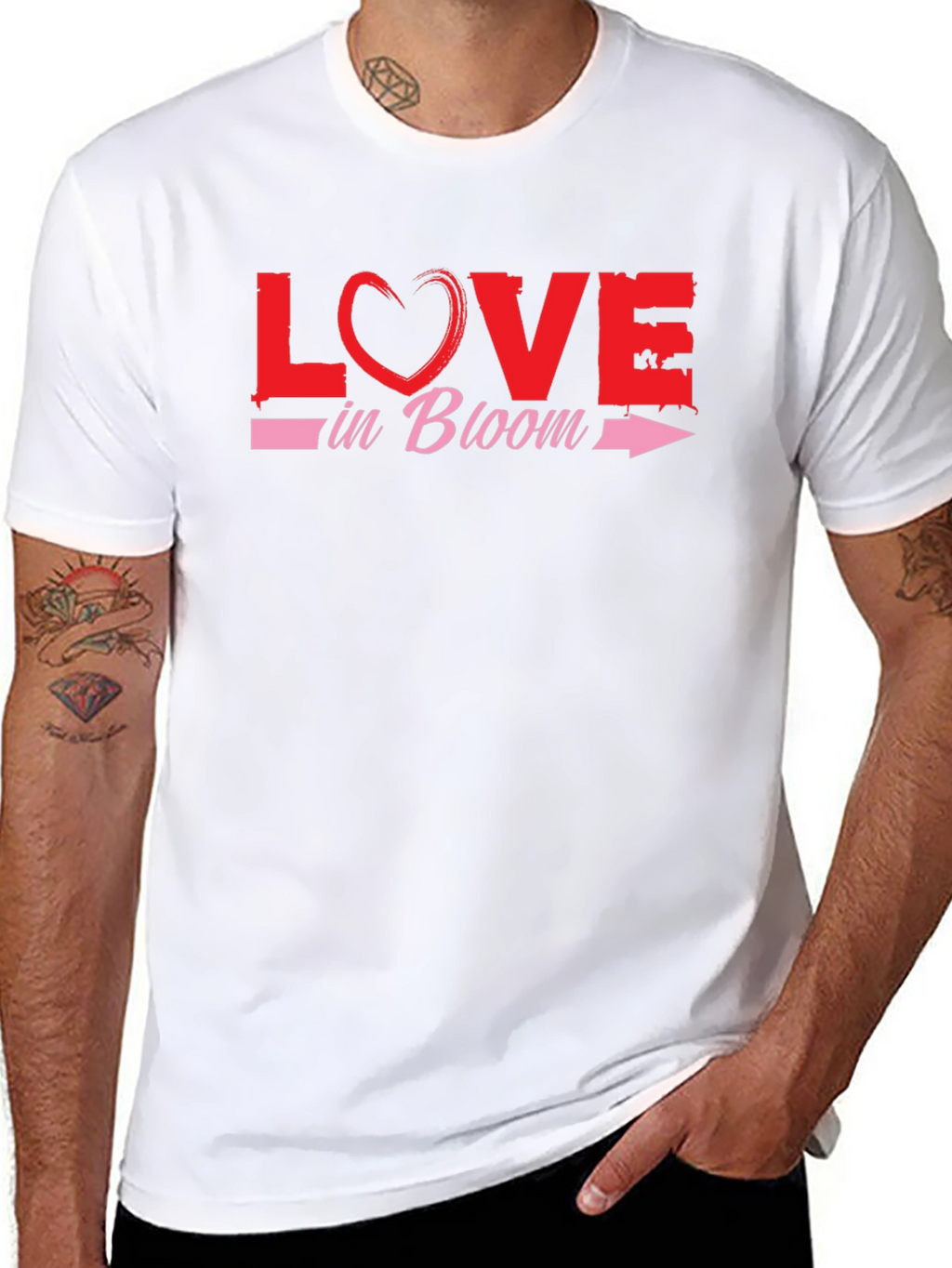 Love in Bloom Graphic T-Shirt - Valentines Day Tee