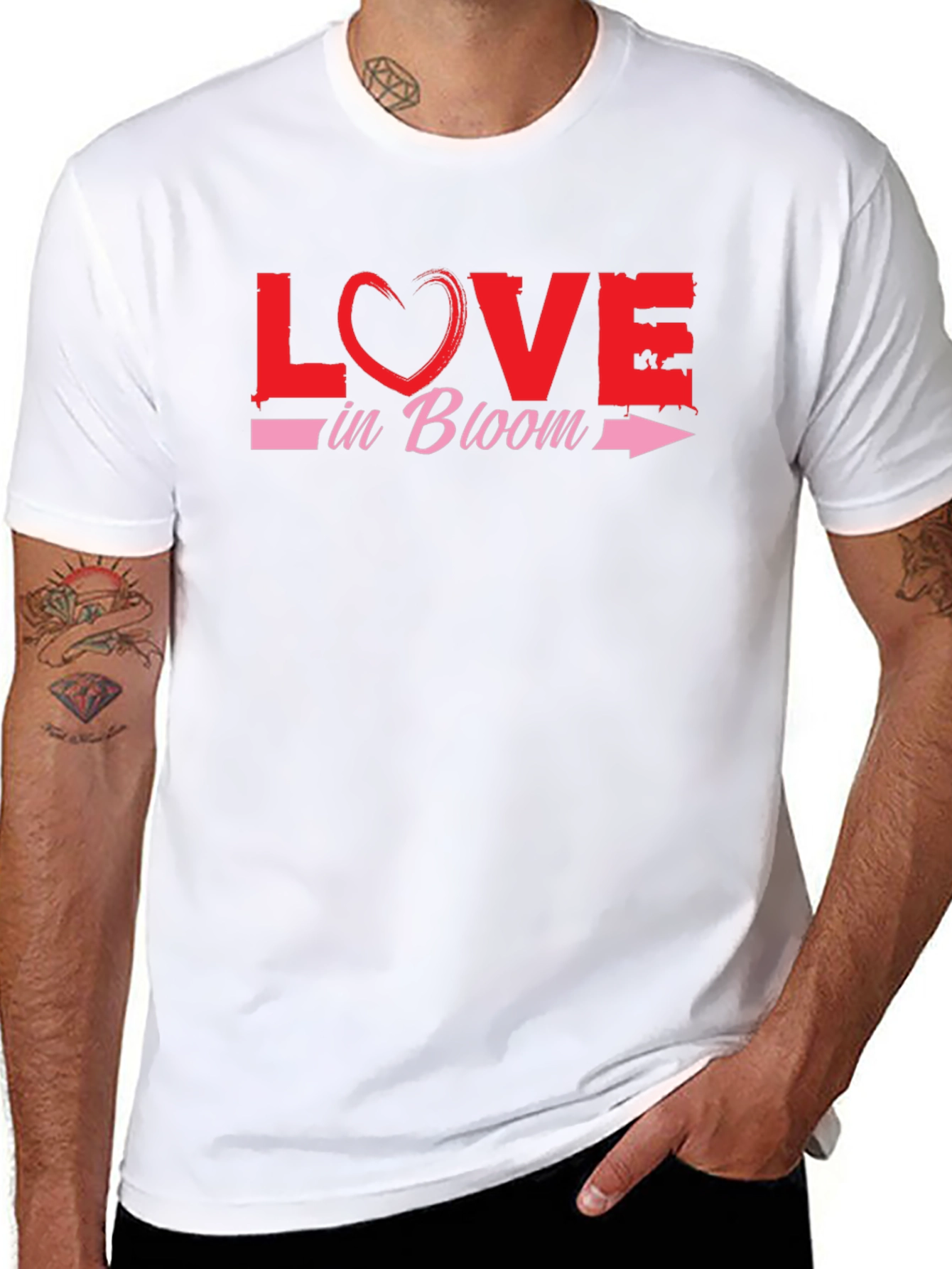 Love in Bloom Graphic T-Shirt - Valentines Day Tee