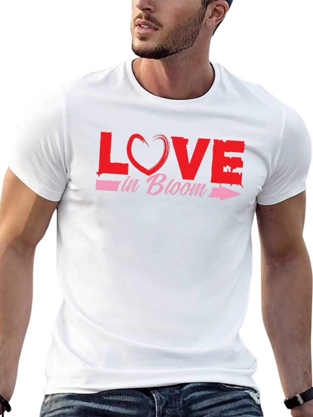 Love in Bloom Graphic T-Shirt - Valentines Day Tee