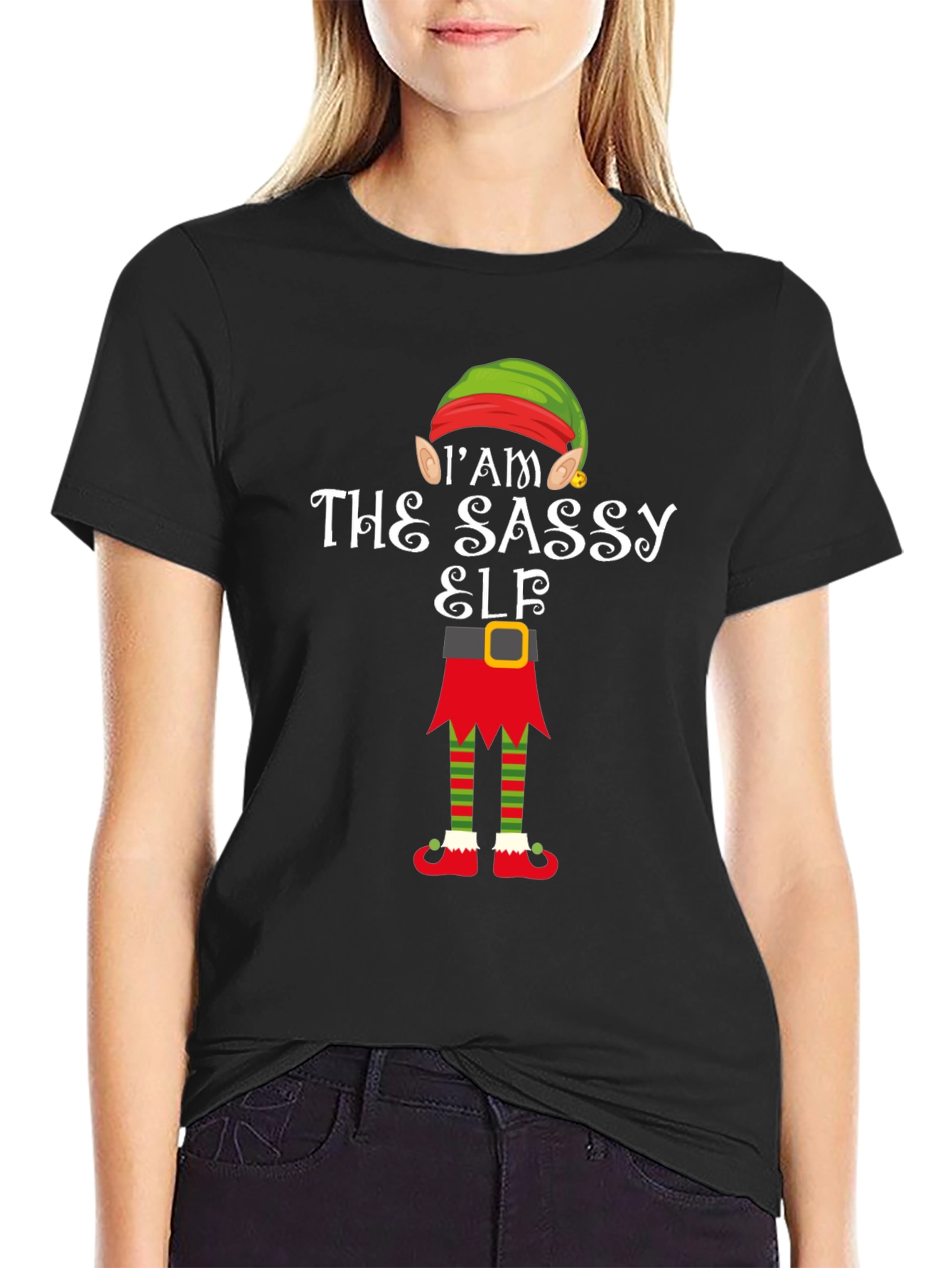 Sassy Elf T-Shirt - Christmas Holiday Tee