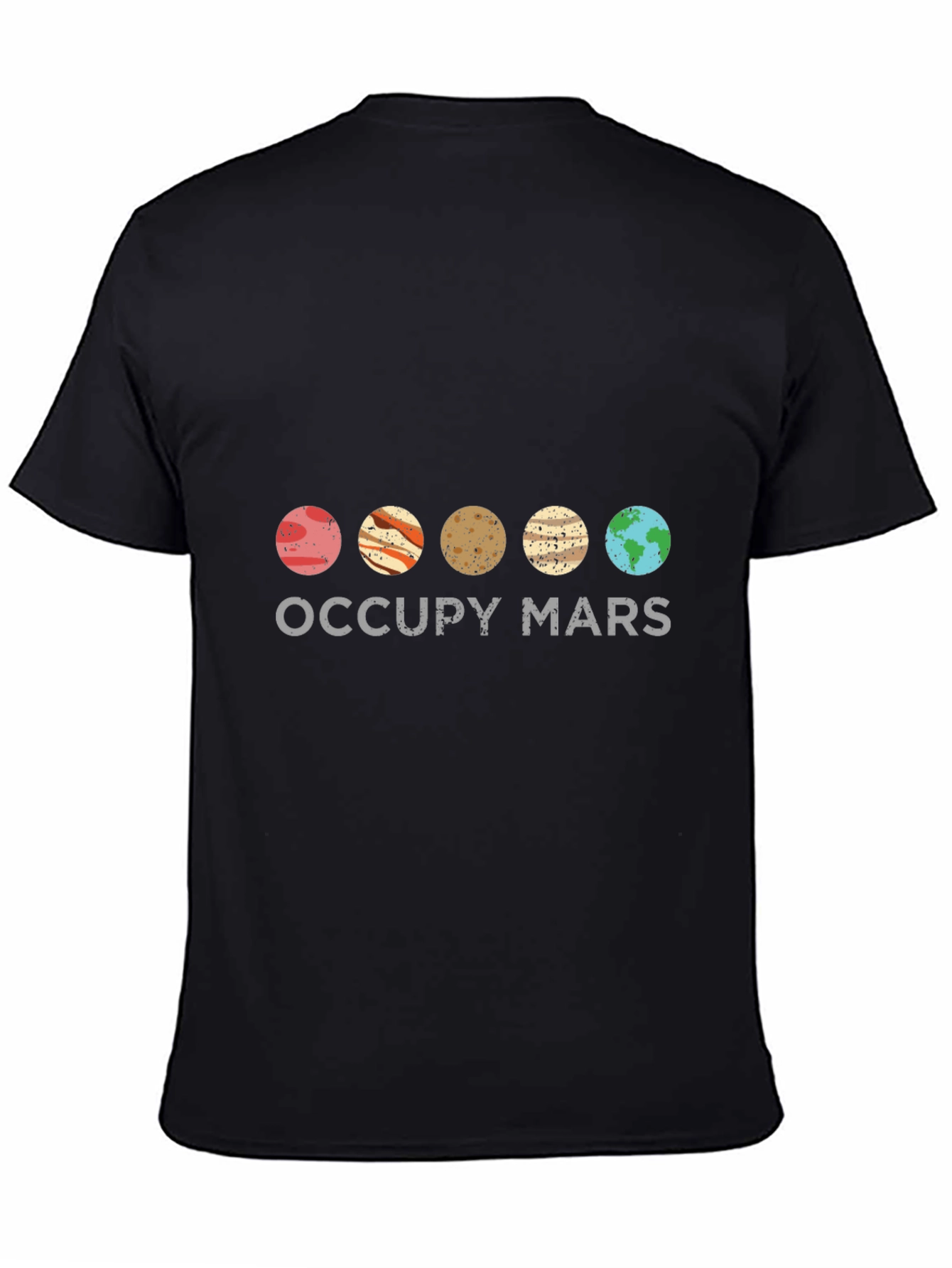 Occupy Mars T-Shirt - Space Planets Design