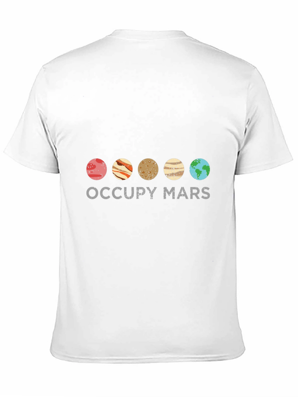 Occupy Mars T-Shirt - Space Planets Design