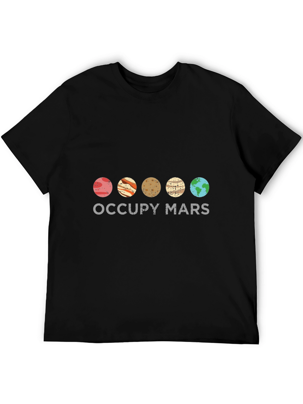 Occupy Mars T-Shirt - Space Planets Design