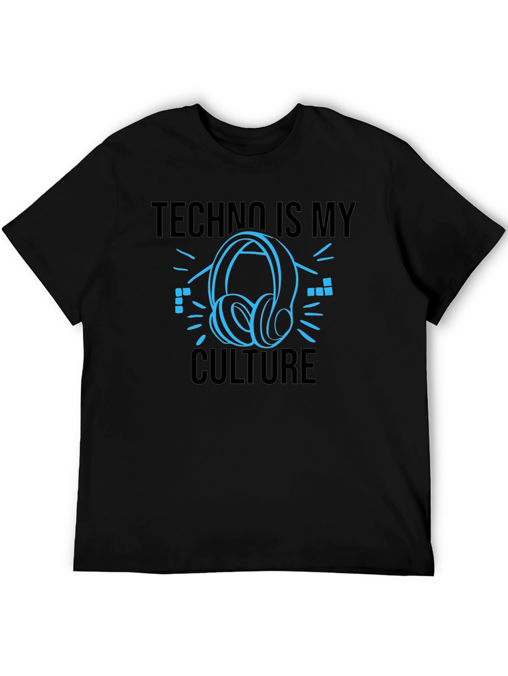 Techno Is My Culture Black T-Shirt