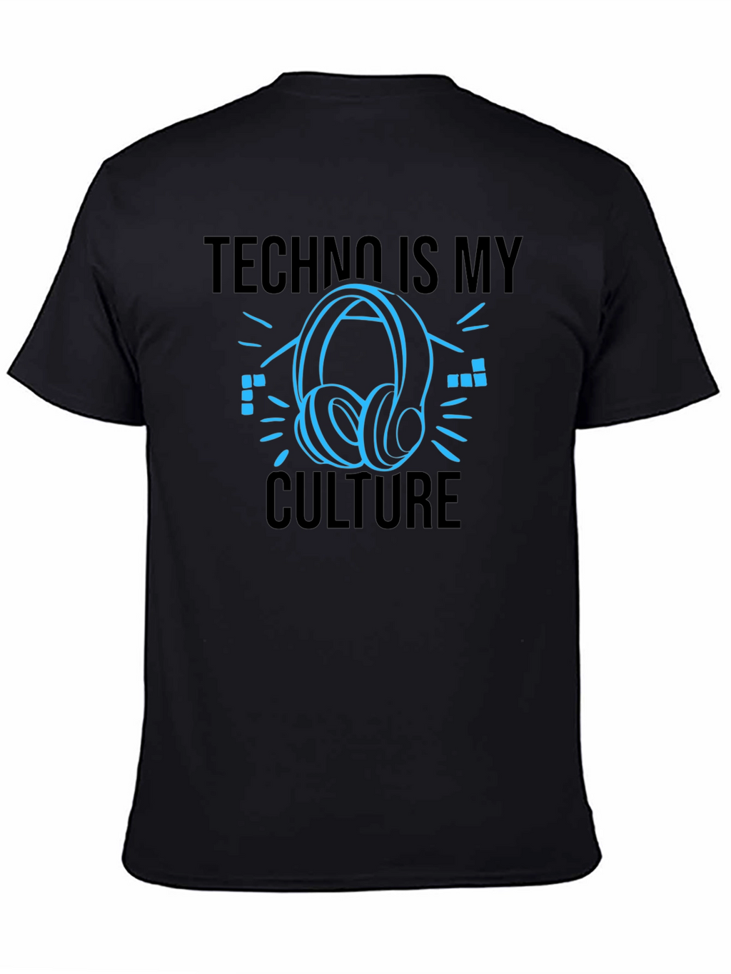 Techno Is My Culture Black T-Shirt