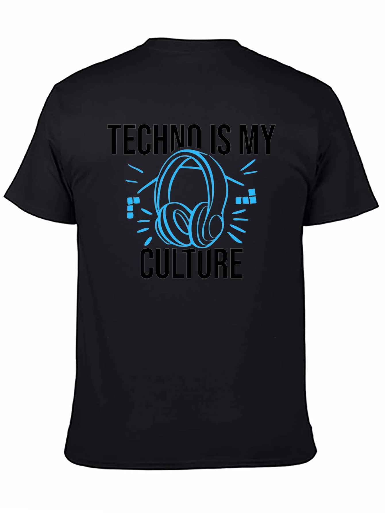 Techno Is My Culture Black T-Shirt