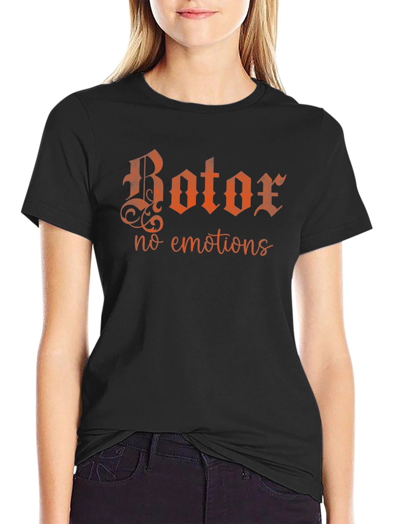 Rotor No Emotions Black Graphic T-Shirt