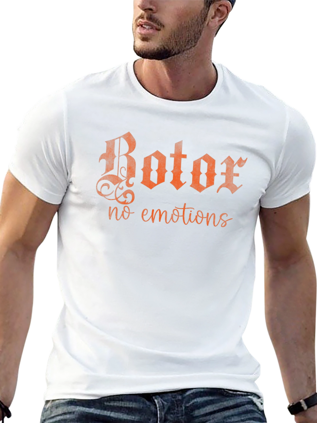 Rotor No Emotions Black Graphic T-Shirt